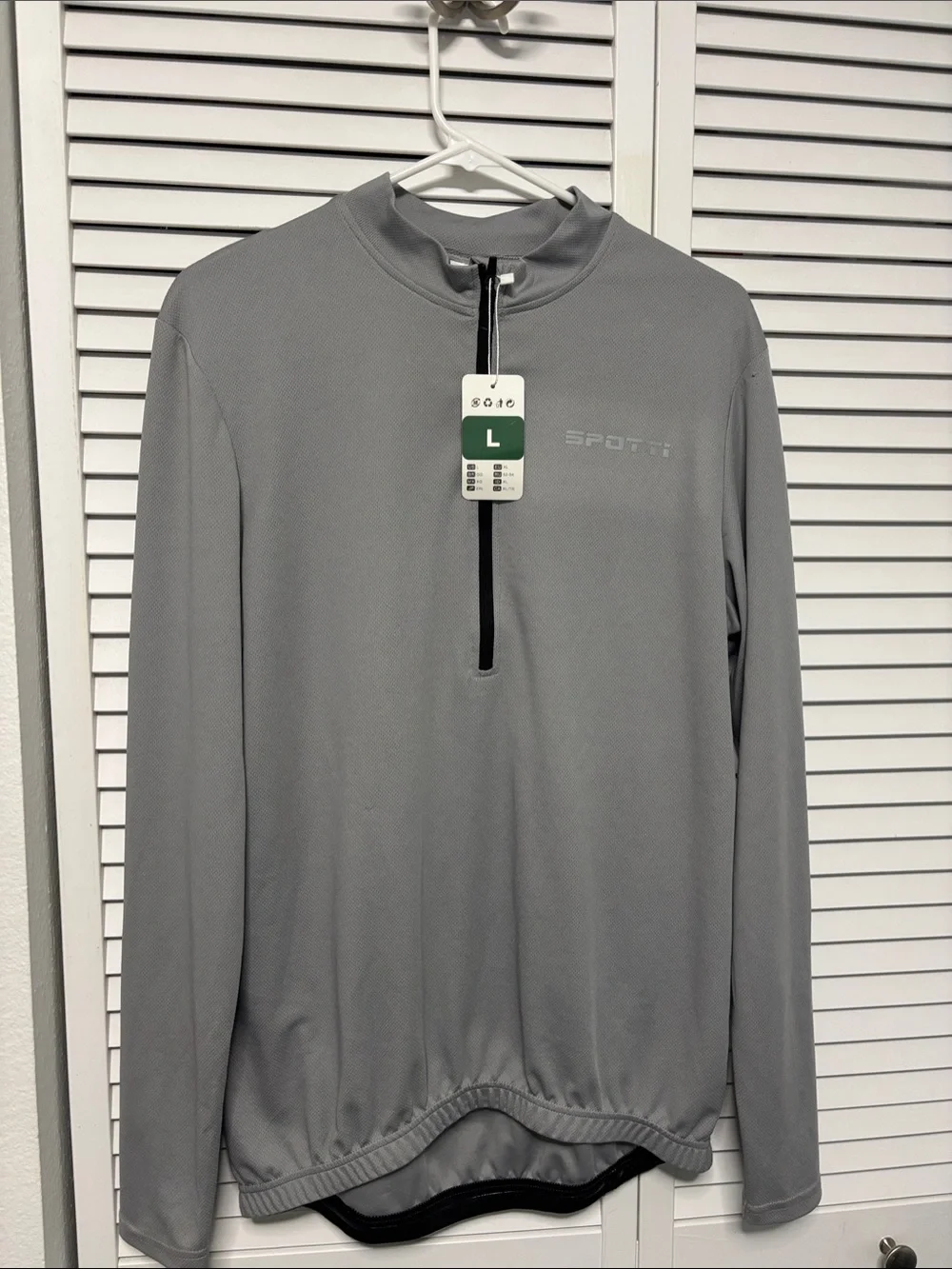 Sporto Men's Gray Half-Zip Pullover Sweater